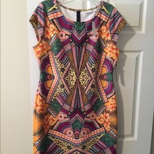 Midi Scuba Sheath Dress